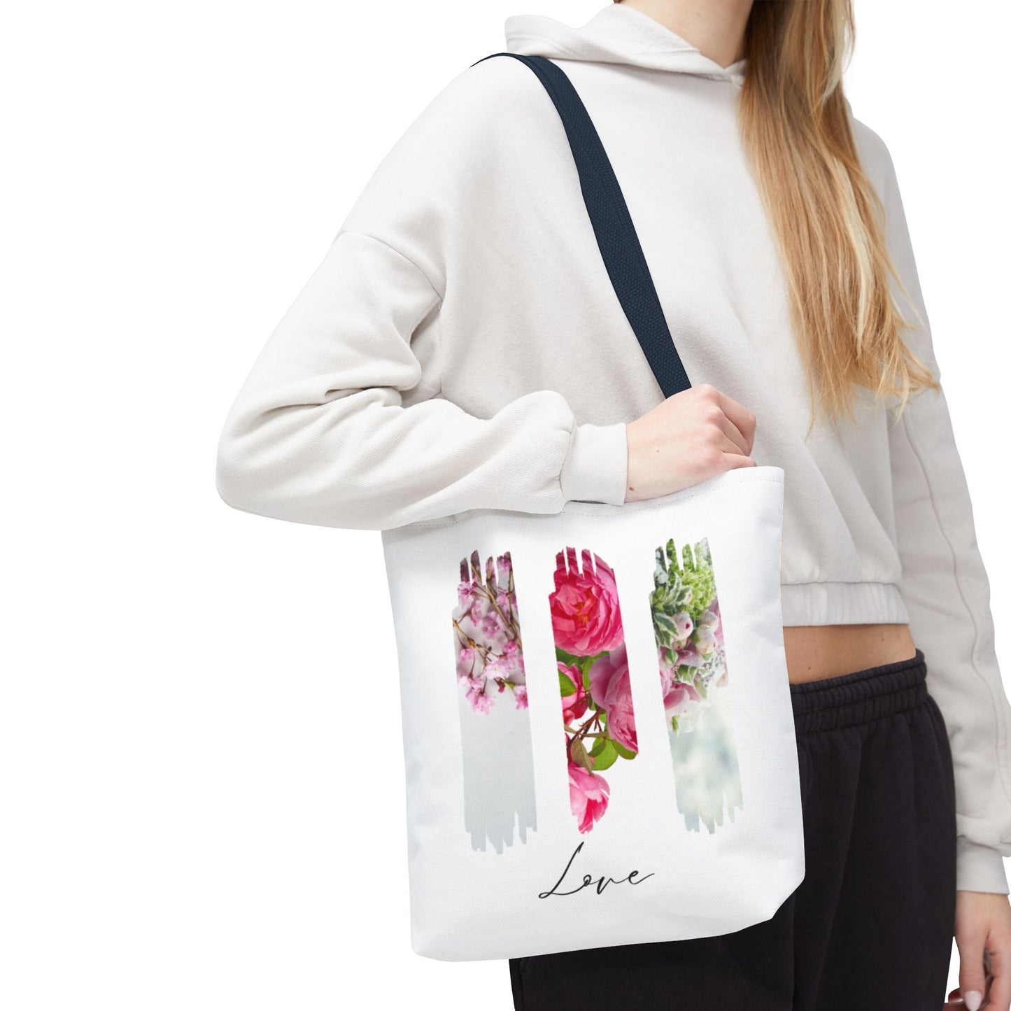 Elegant Floral Tote Bag – Sustainable Chic Carryall for Shopping, Beach & Everyday Style