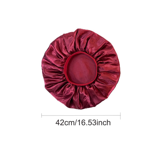 Oversized Satin Bonnet – Elegant Hair Sleep Cap