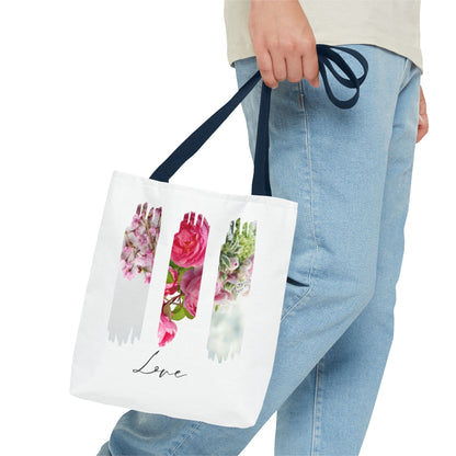 Elegant Floral Tote Bag – Sustainable Chic Carryall for Shopping, Beach & Everyday Style