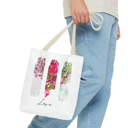Elegant Floral Tote Bag – Sustainable Chic Carryall for Shopping, Beach & Everyday Style