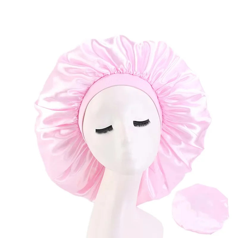 Oversized Satin Bonnet – Elegant Hair Sleep Cap