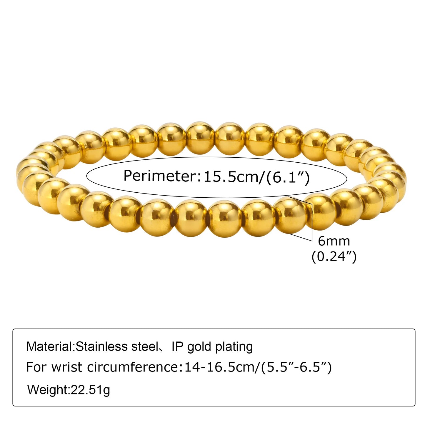Chunky Gold Chain Bracelet – Waterproof Stainless Steel