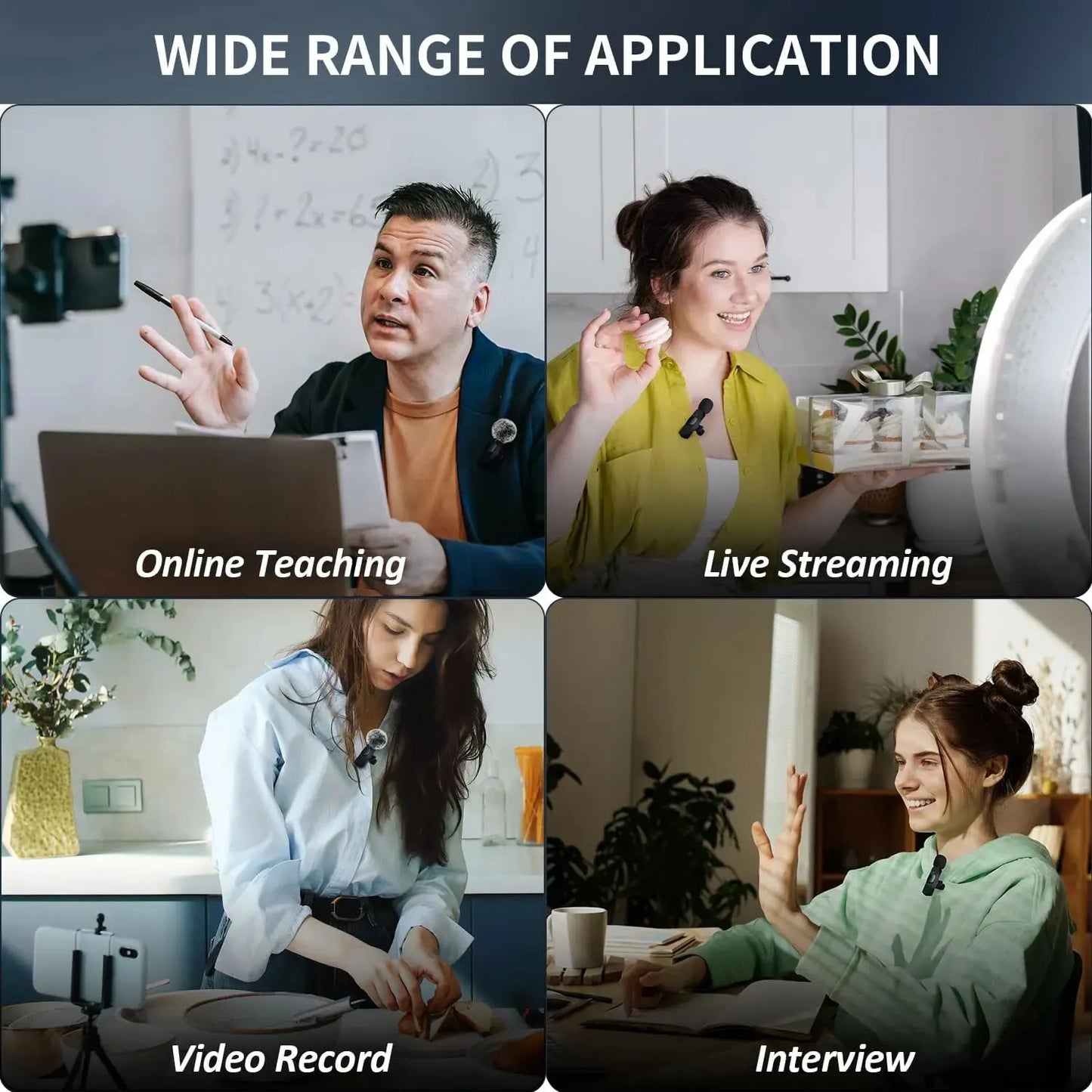 Wireless Lavalier Microphone – Clear Audio for Phone & Laptop