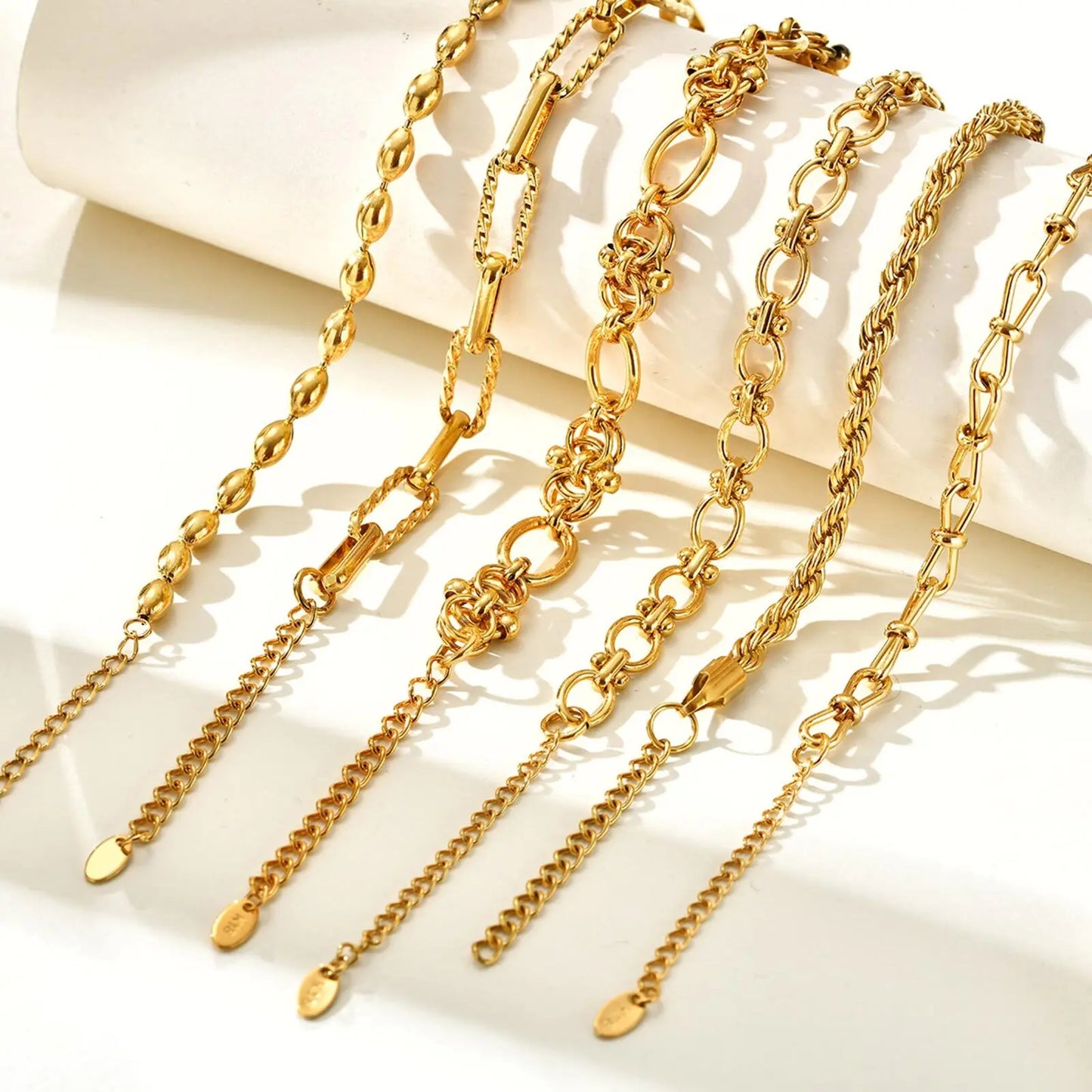 Chunky Gold Chain Bracelet – Waterproof Stainless Steel