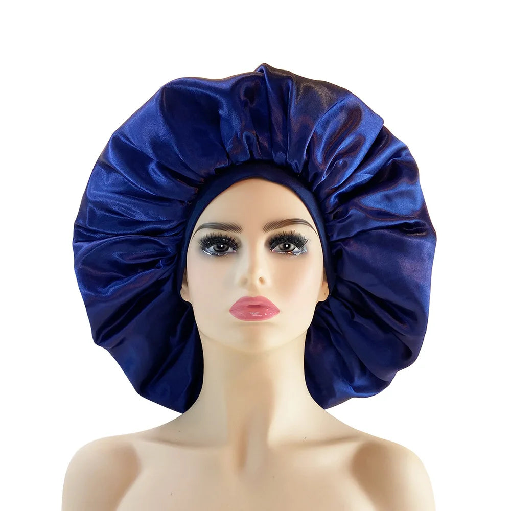 Oversized Satin Bonnet – Elegant Hair Sleep Cap