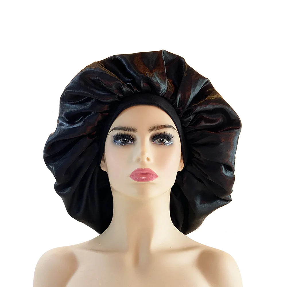 Oversized Satin Bonnet – Elegant Hair Sleep Cap