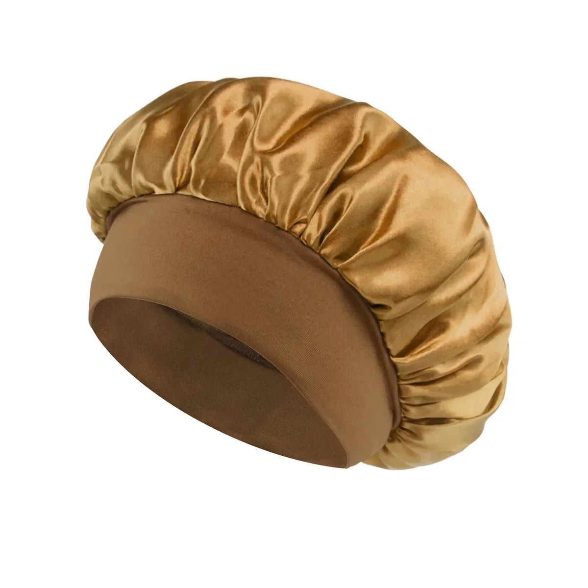 Satin Hair Bonnet – Wide-Band Sleep Cap for Hair Care