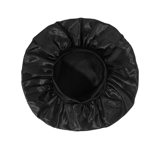 Satin Hair Bonnet – Wide-Band Sleep Cap for Hair Care