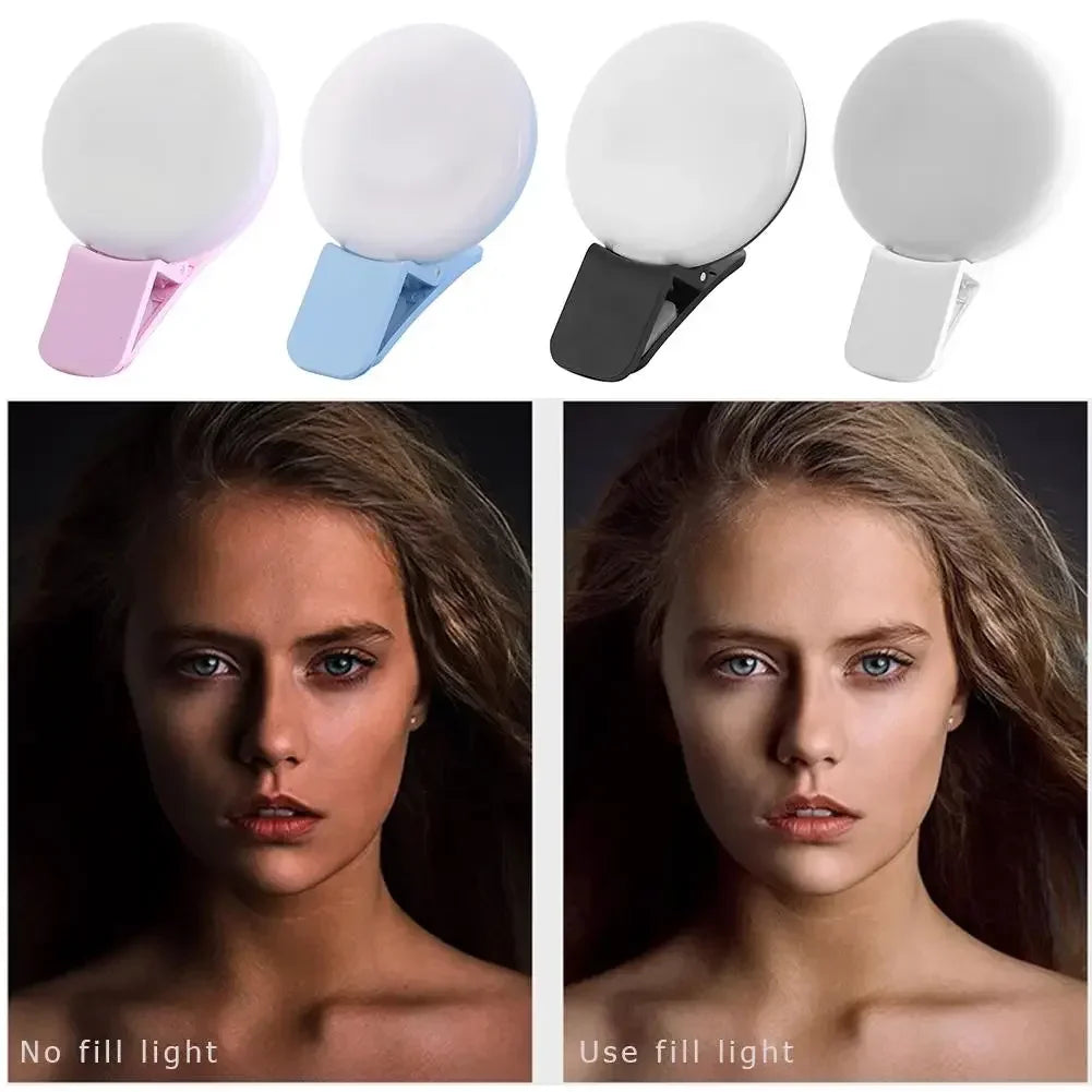 Mobile Phone LED Selfie Ring Light Portable Mini Durable