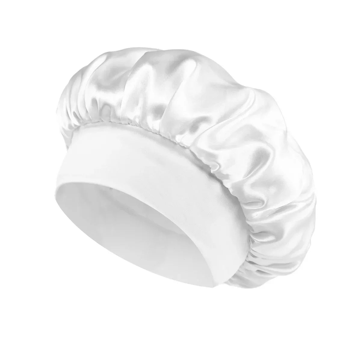 Satin Hair Bonnet – Wide-Band Sleep Cap for Hair Care