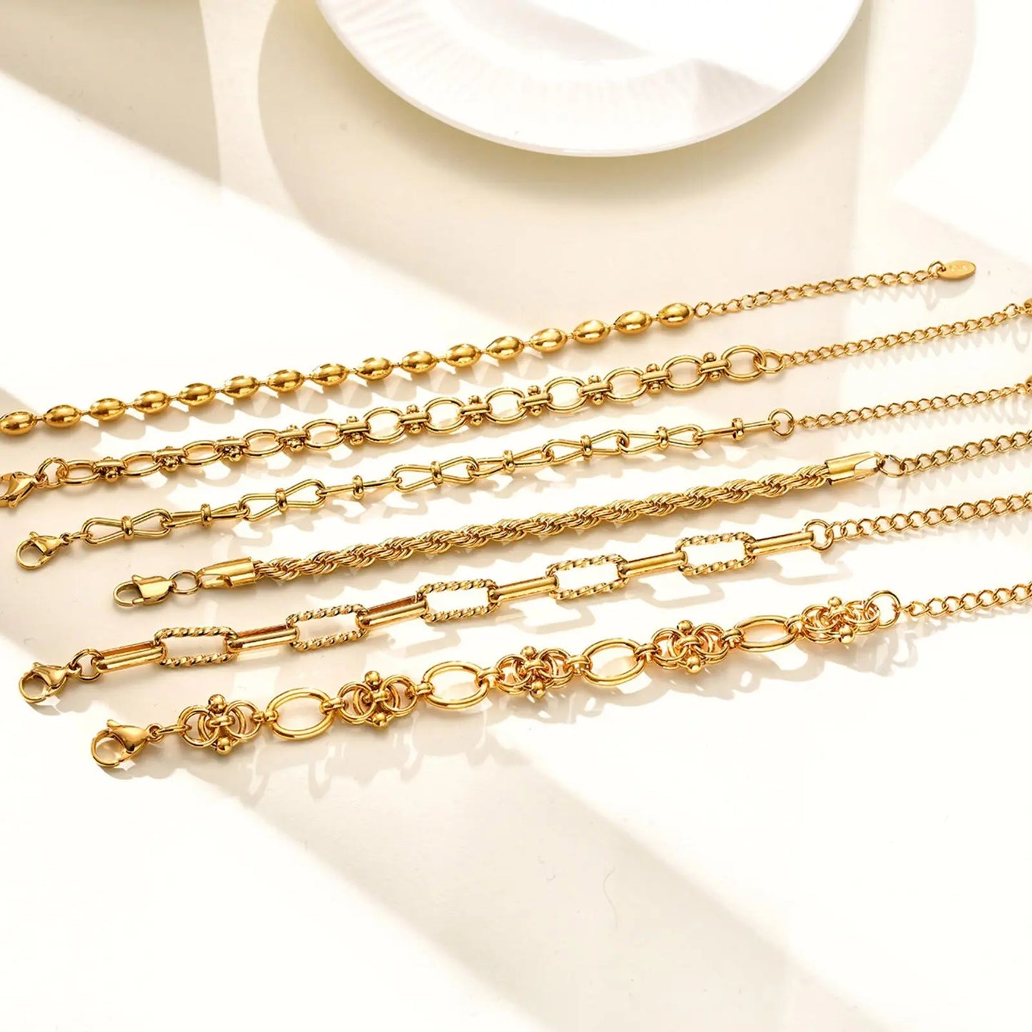Chunky Gold Chain Bracelet – Waterproof Stainless Steel