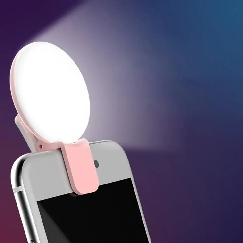 Mobile Phone LED Selfie Ring Light Portable Mini Durable