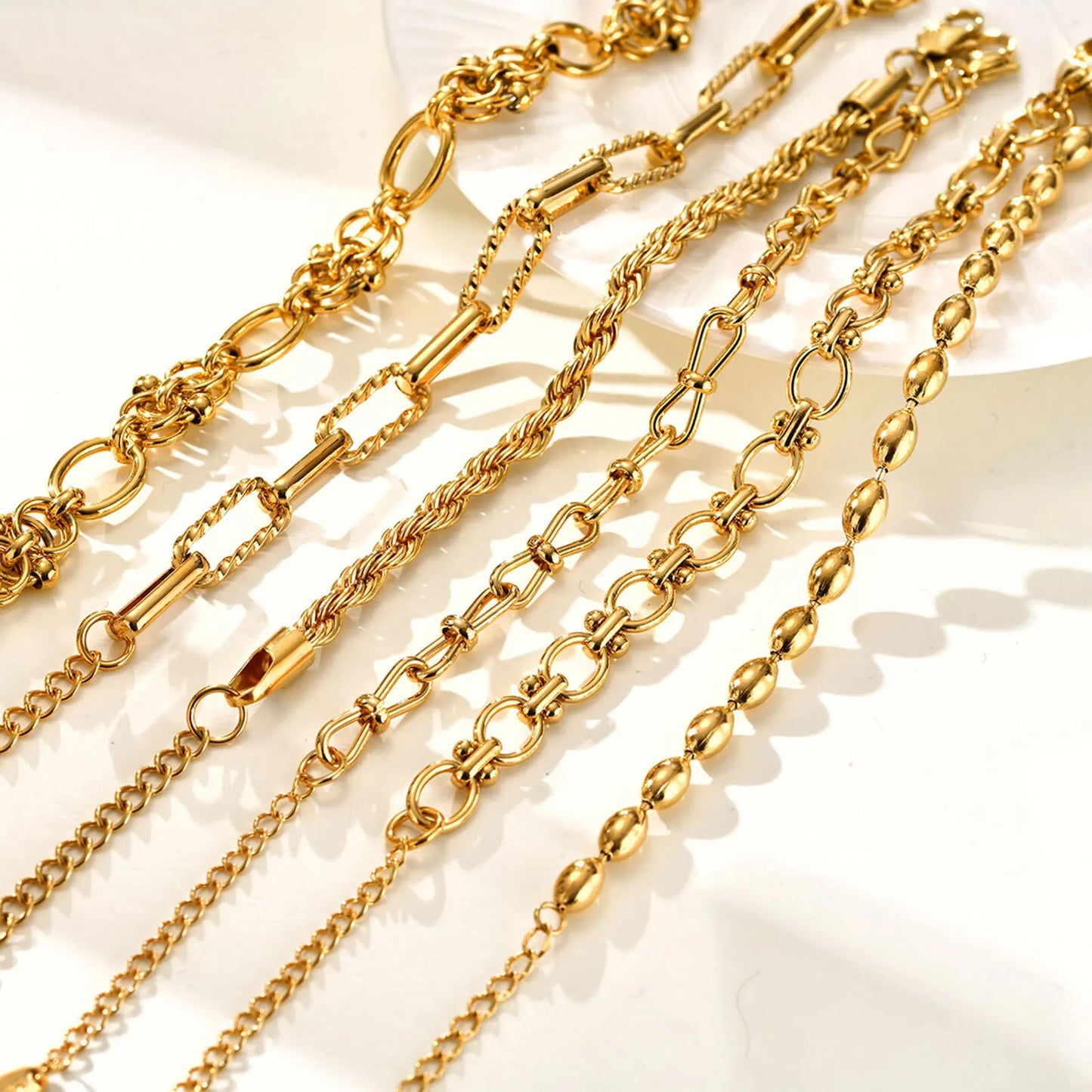 Chunky Gold Chain Bracelet – Waterproof Stainless Steel