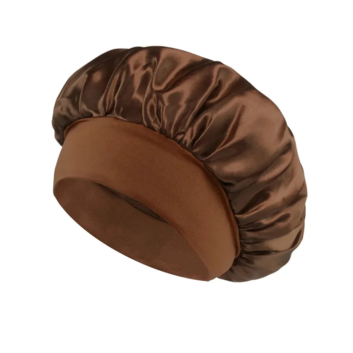 Satin Hair Bonnet – Wide-Band Sleep Cap for Hair Care