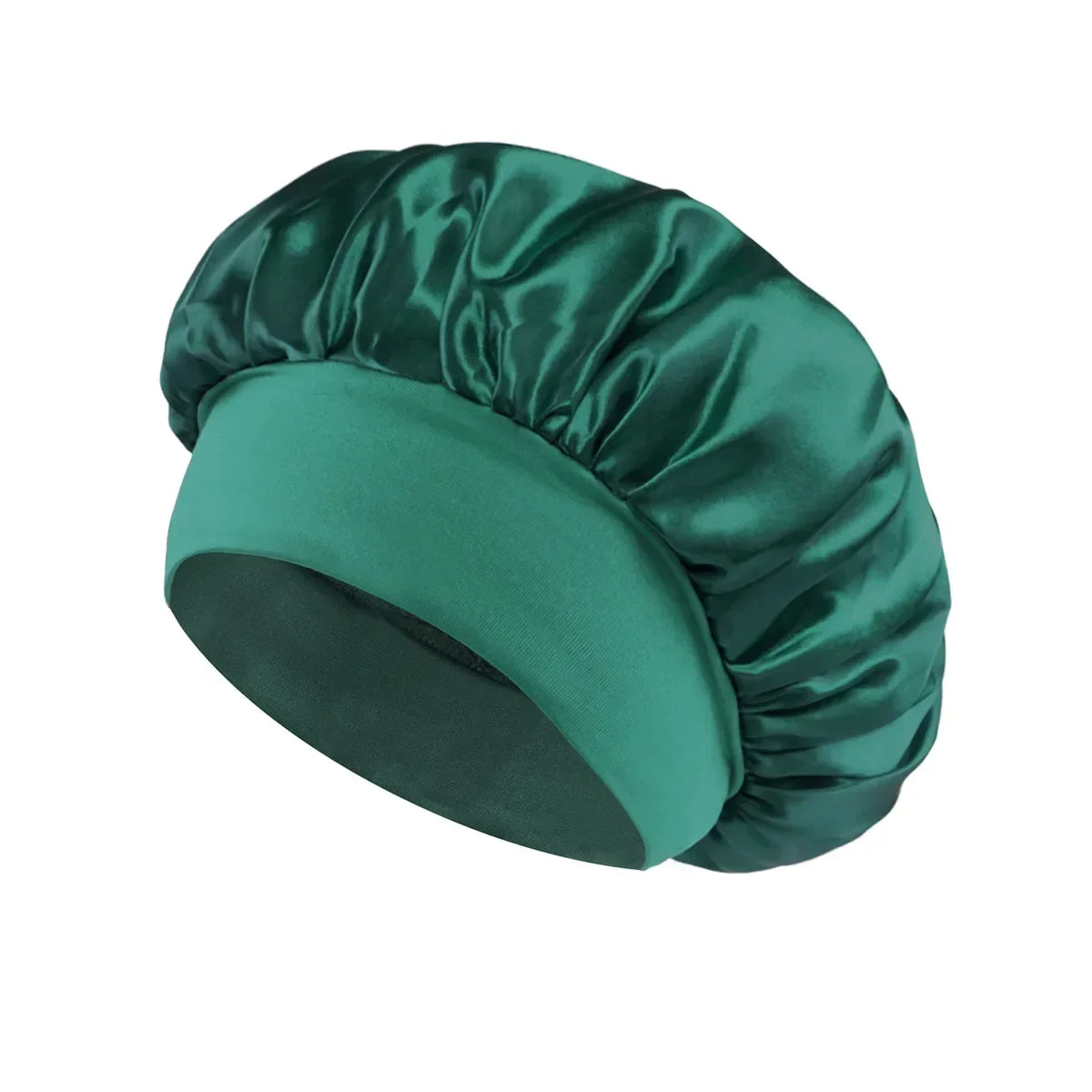 Satin Hair Bonnet – Wide-Band Sleep Cap for Hair Care