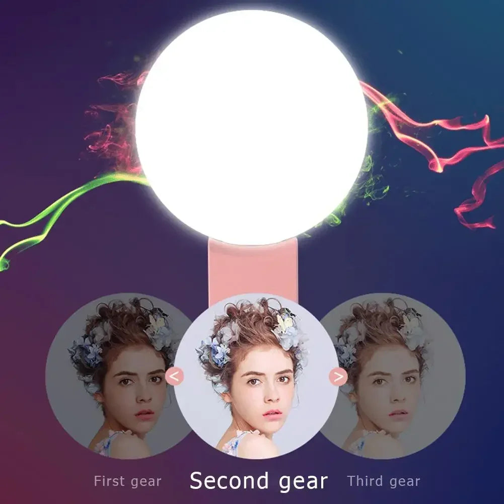 Mobile Phone LED Selfie Ring Light Portable Mini Durable