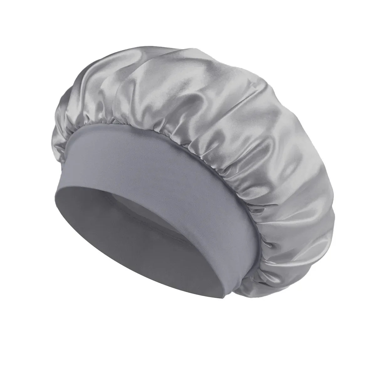 Satin Hair Bonnet – Wide-Band Sleep Cap for Hair Care