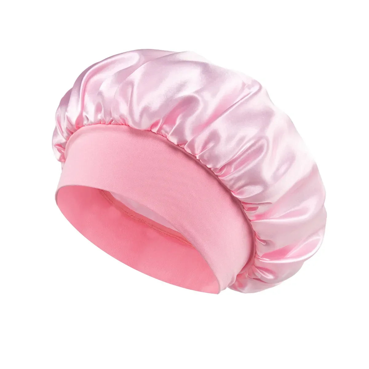 Satin Hair Bonnet – Wide-Band Sleep Cap for Hair Care